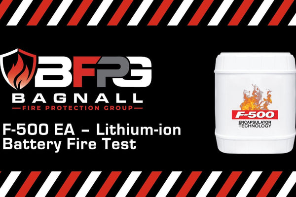 F-500 EA – Lithium-ion Battery Fire Test